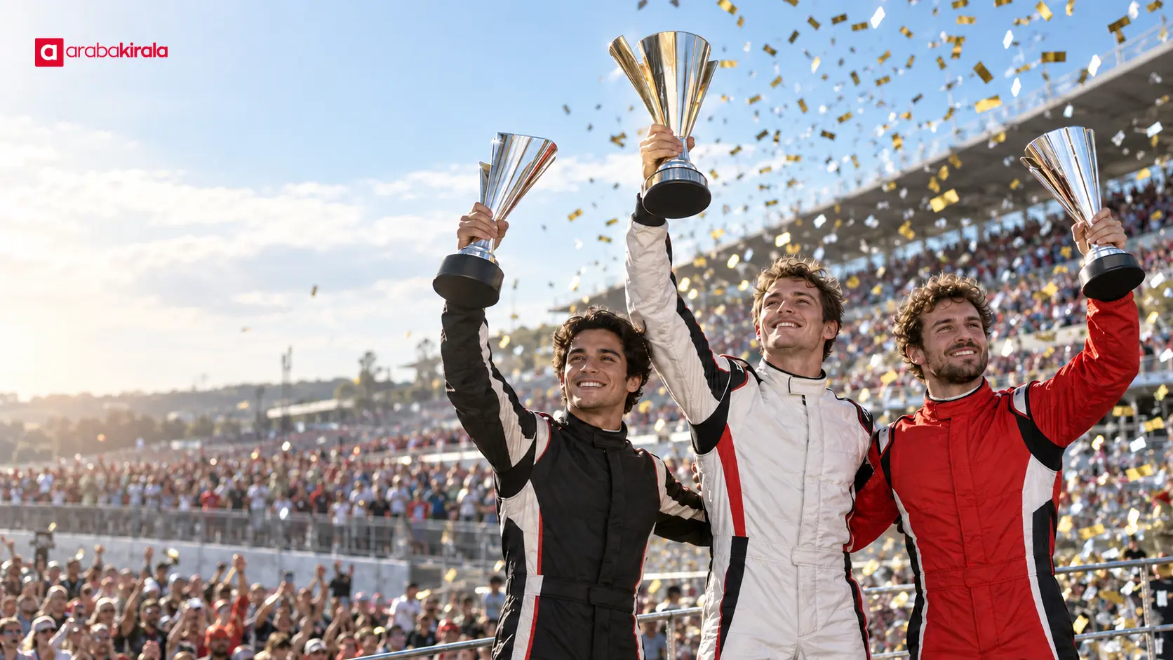 Formula 1 podyumunda kupalarını kaldıran ilk üç sürücü Formula 1 podyumunda kupalarını kaldıran ilk üç sürücü